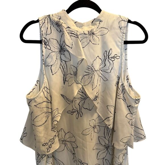 Floral Sleeveless Dress - Cream - Picture 2 of 4